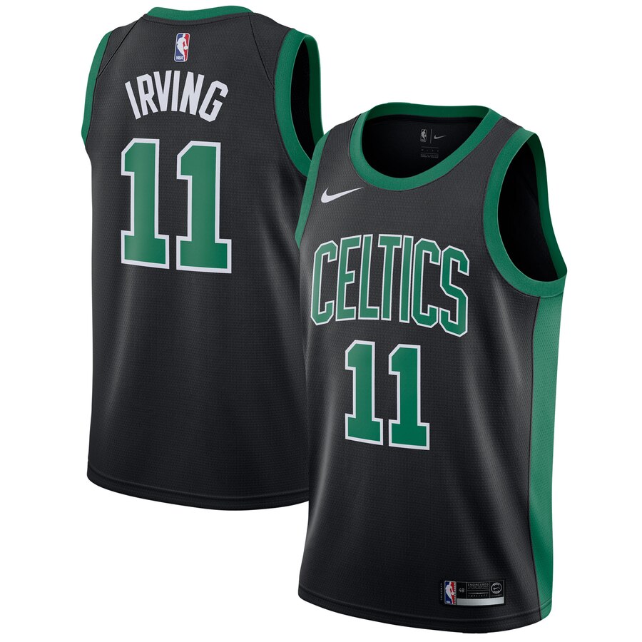 Men's Boston Celtics Kyrie Irving #11 Swingman Nike Black Statement Edition Jersey 2401LCQU